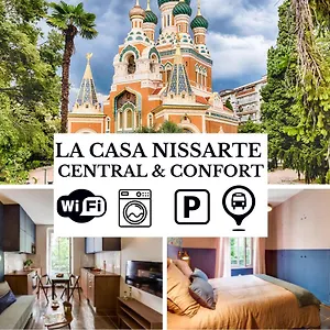 La Casa Nissarte - Centre Pres Gare - Wifi -parking , Confort Et Cosy Apartment Nice